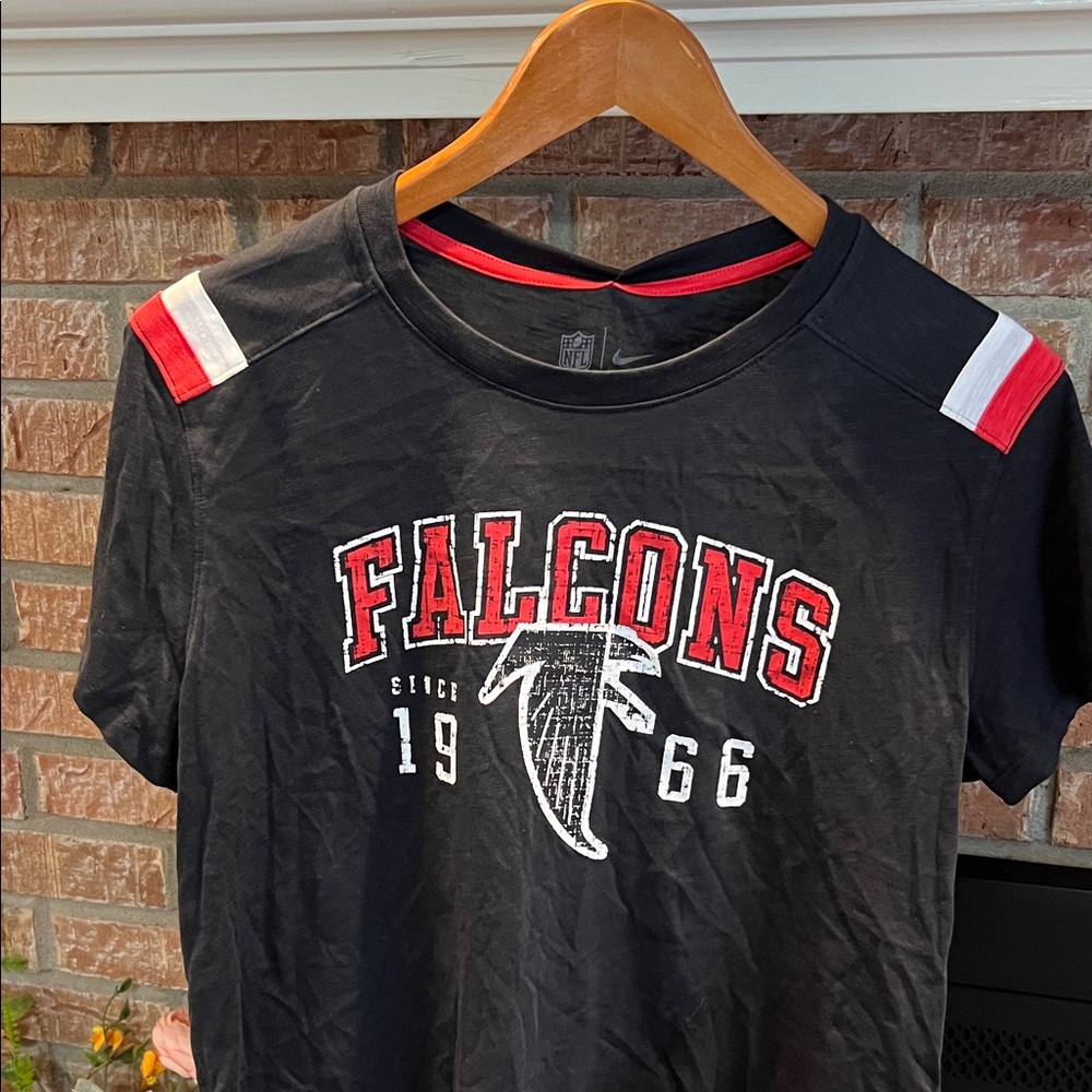 Nike Black and Red Atlanta Falcons Short Sleeve NFL Tee